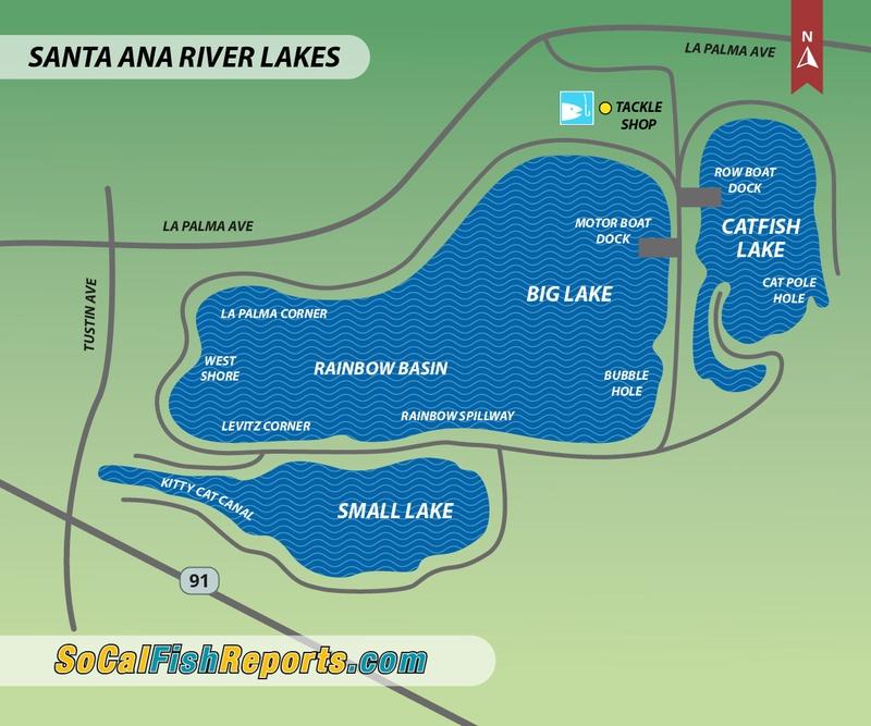 Santa Ana River Lakes Map